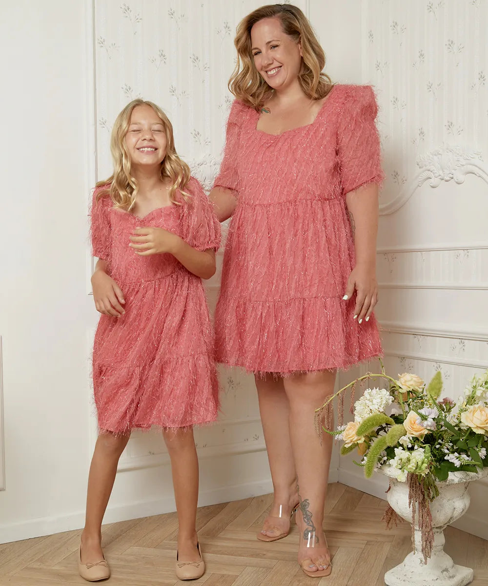 שמלה לאירוע לחג עם שרוול שמלה תואמת אמהות ובנות שמלה לתינוקת ואמא