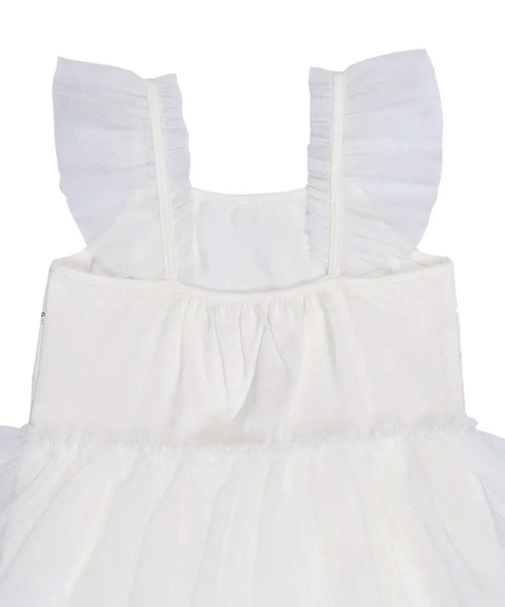שמלת בייבי גבריאלה בצבע לבן